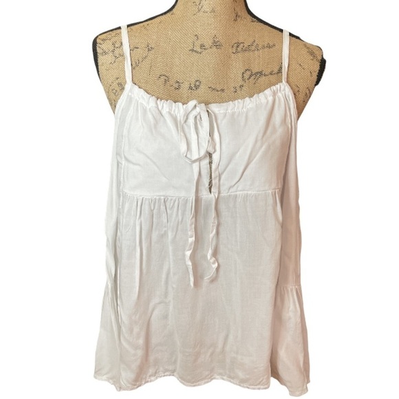 CBR - White Cold Shoulder Peasant Blouse - Picture 1 of 8